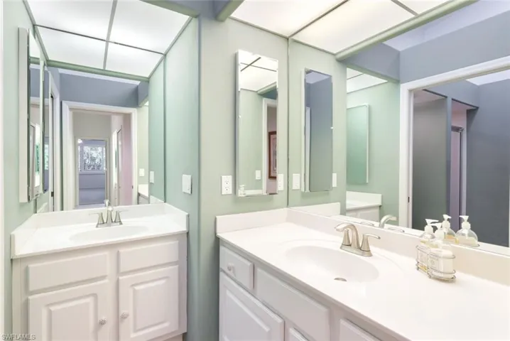 Primary Showing Separate Dual Vanity Areas, Medicine Cabinets