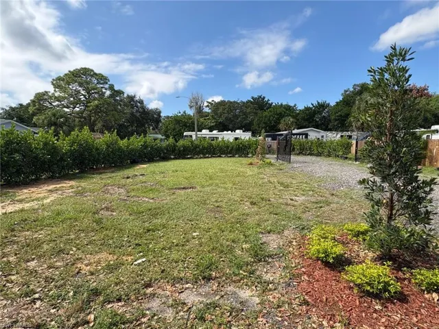 View of yard featuring view of scattered trees