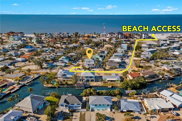 Beach Access #2 - Bird's eye view featuring a residential view and a water view  - Virtually Edited Image