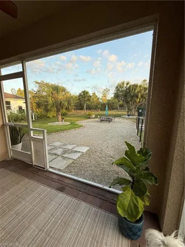 View of backyard
