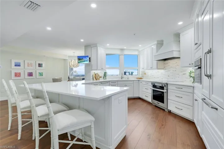 Totally remodeled Kitchen is a pleasure to cook in with Miele Induction cooktop, sous-vide & steam oven