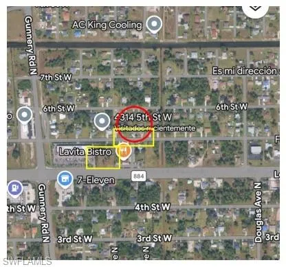 Map / location featuring property parcel outlined