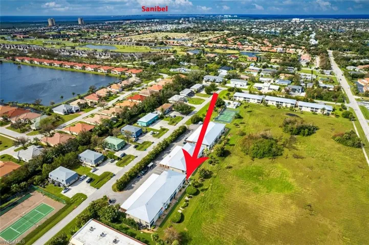 Aerial to Sanibel