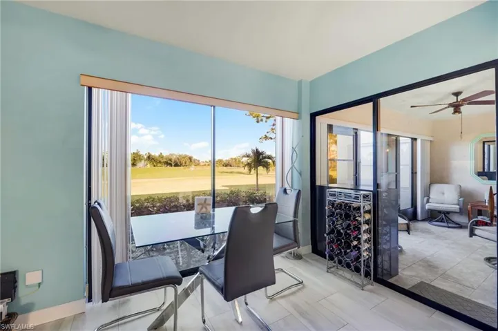 DINING AREA WITH GOLF COURSE VIEW