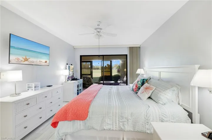 PRIMARY BEDROOM WITH GOLF COURSE VIEW