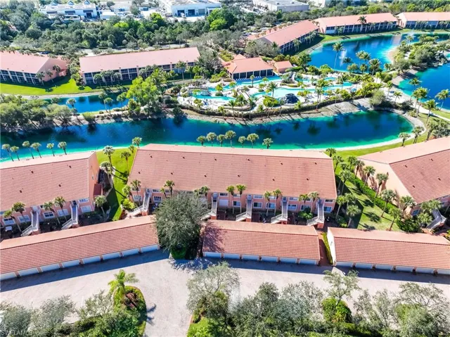 Drone / aerial view of a nearby body of water