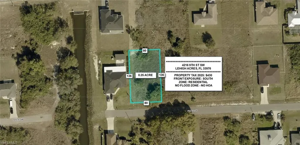 Map / location with property parcel outlined