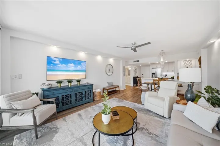 Fully renovated interior with designer finishes and impact windows throughout. Furnishings available for purchase separately.