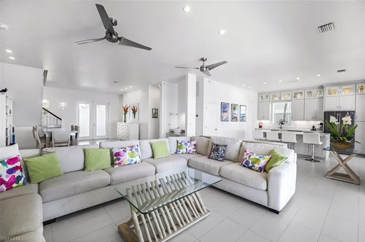 The open plan Living area. Home comes furnished