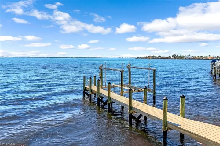 The private boat dock