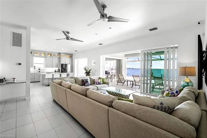 View of the open plan Living area