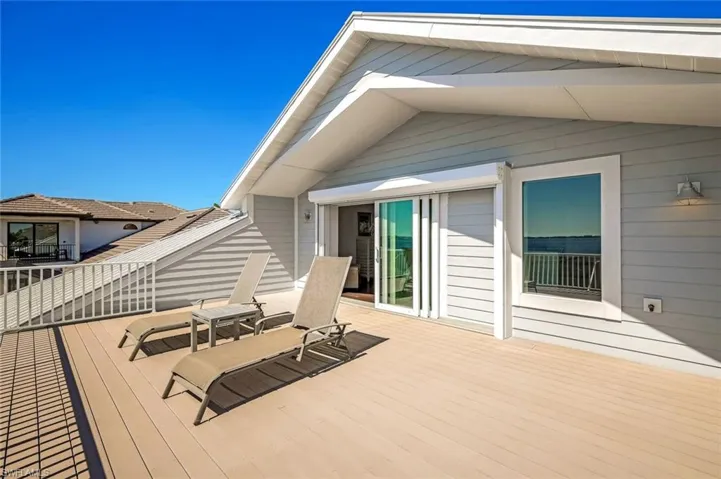 View of private balcony for the upper story Master Suite