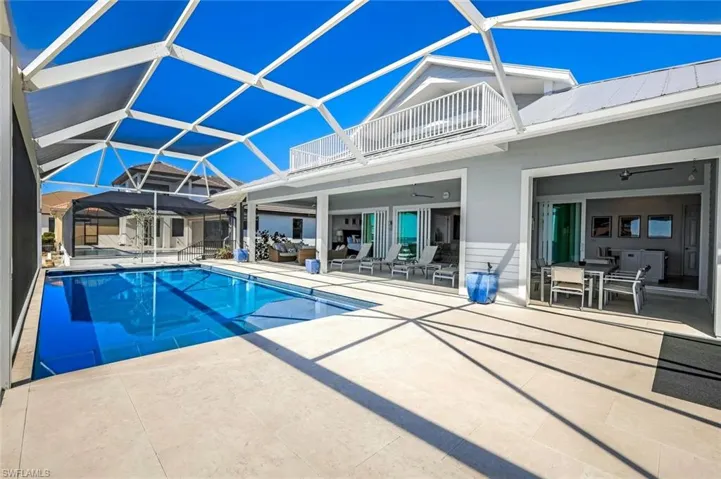 The oversized south facing Pool Deck