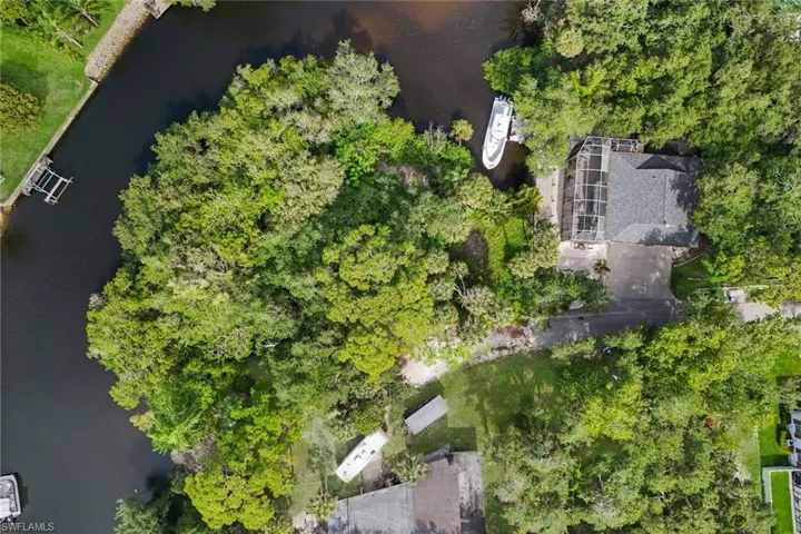 Aerial view of the property.