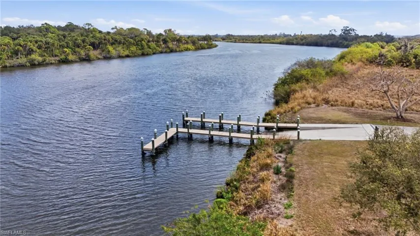 Dock with a water view