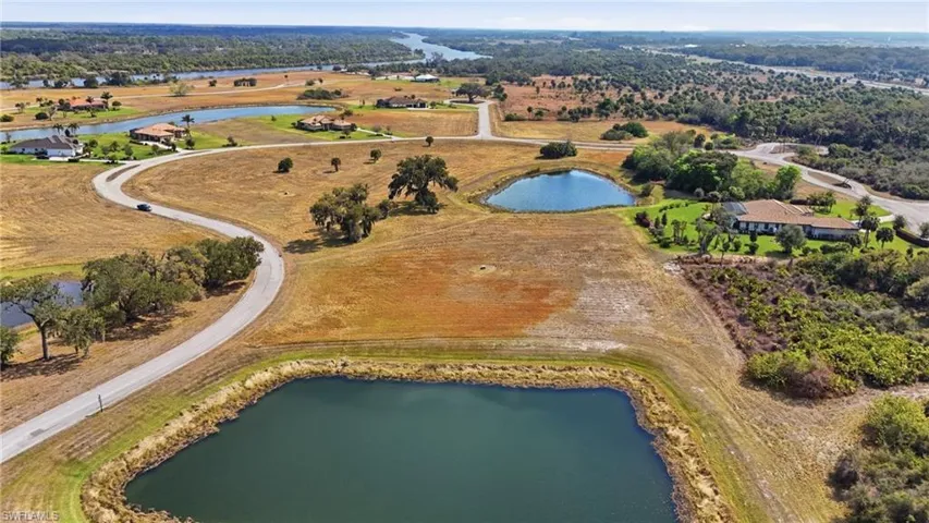 Bird's eye view of a large body of water