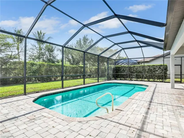 Salt-water, natural gas heated pool