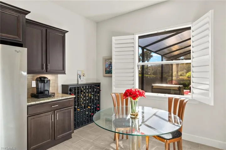 Dining space featuring baseboards
