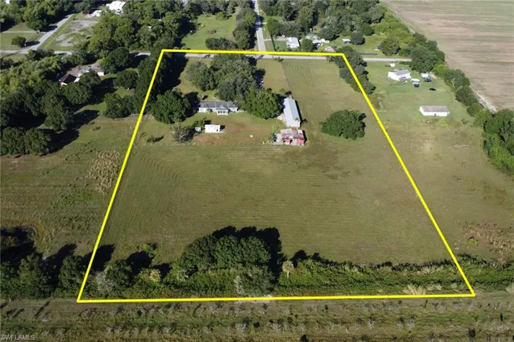 View of rural area with property parcel outlined