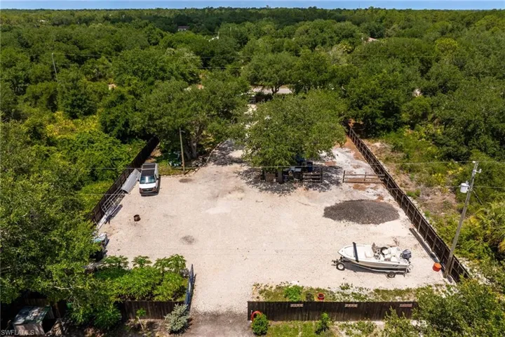 Drone / aerial view of a heavily wooded area