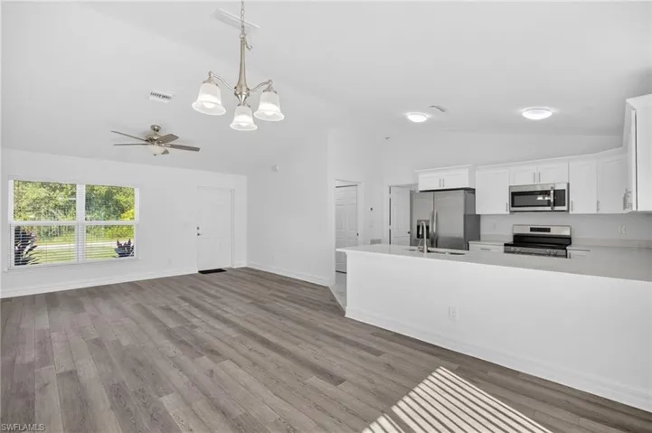 Kitchen and dining area