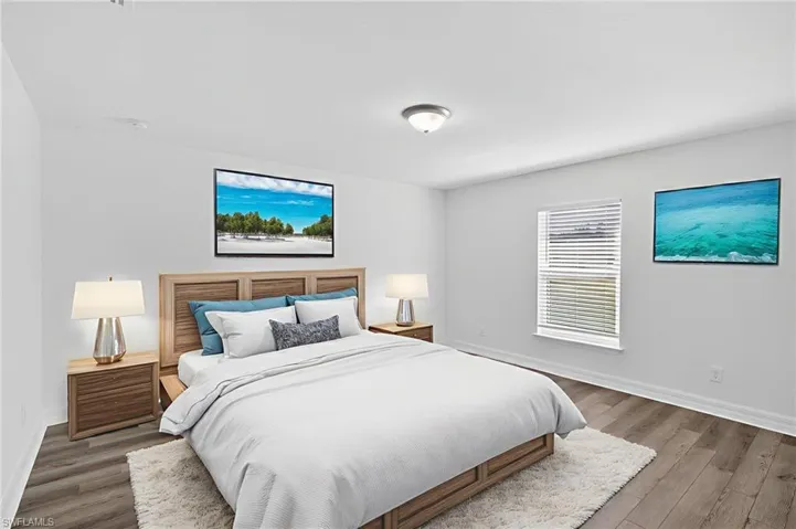 Staged second bedroom