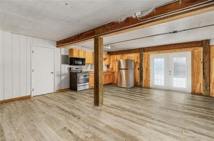 Ground Level Kitchen and Living.