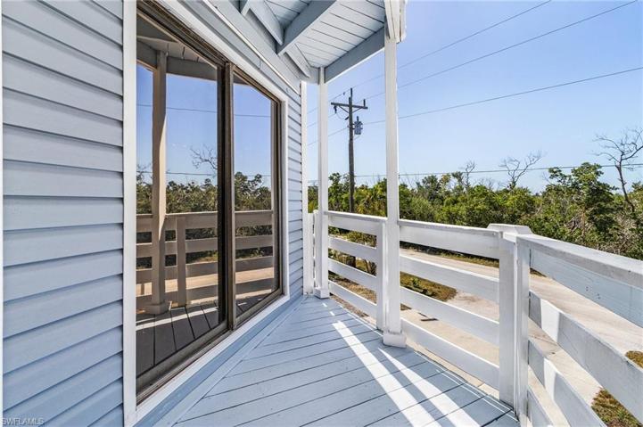 2nd floor balcony off of bedroom.