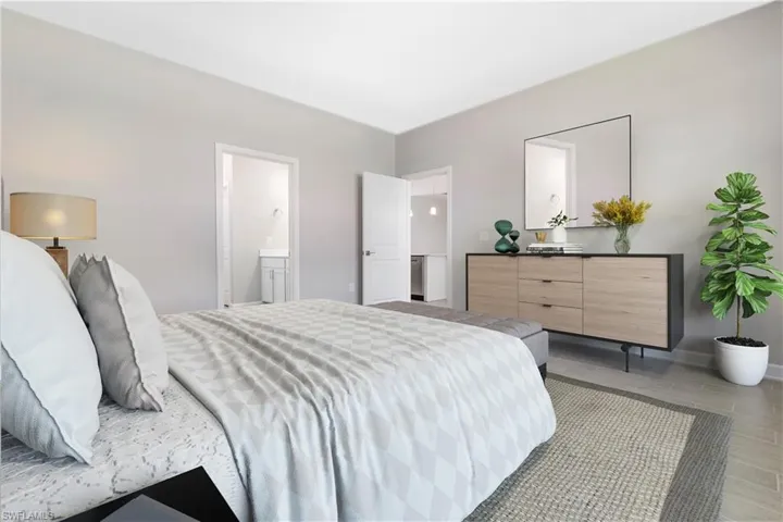 Bedroom with ensuite bath