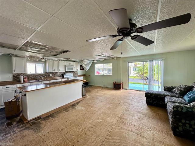 Kitchen and Living room