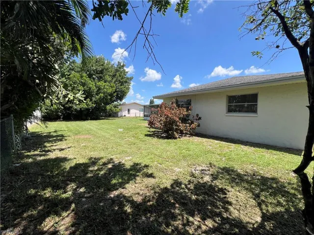 View of backyard