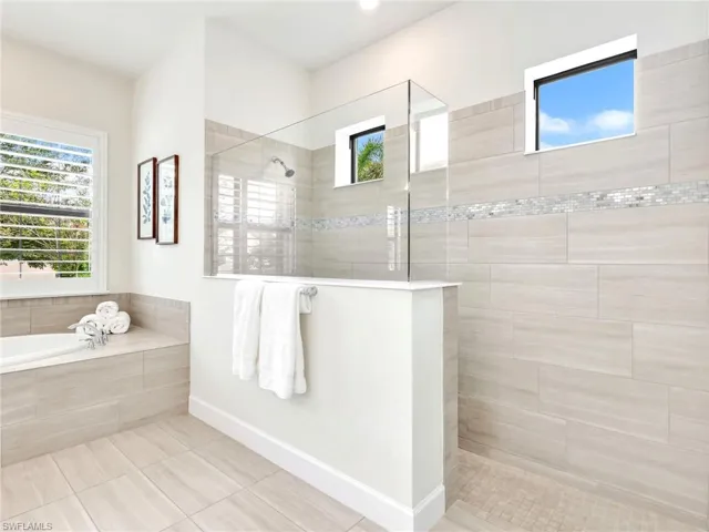 Extended Step-In Shower