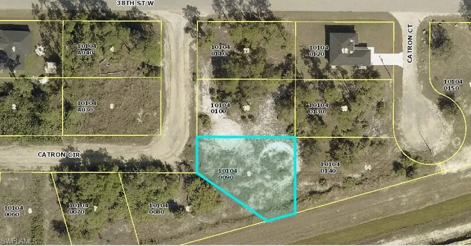 Aerial view of property's location