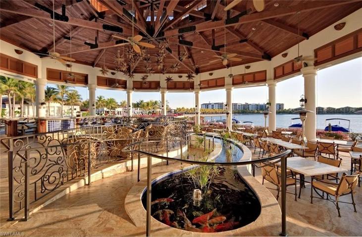 Beach Grill on the water at Miromar Beach Club