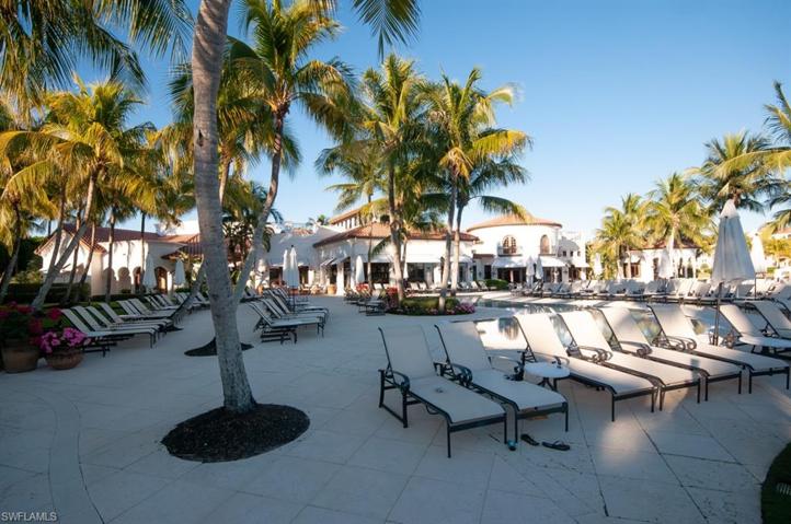 Pool area at Miromar Lakes