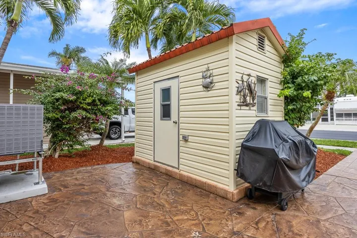 View of outbuilding