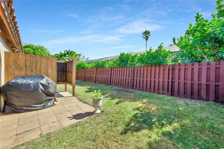 View of yard featuring a patio