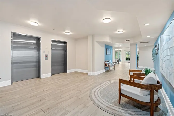 Building lobby with visible vents