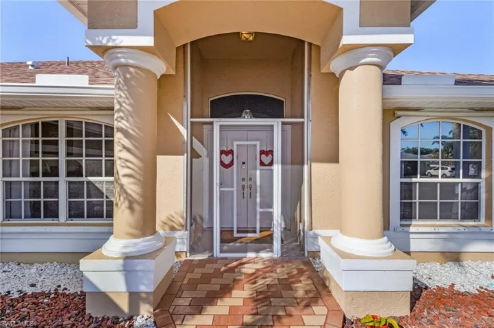 View of exterior entry