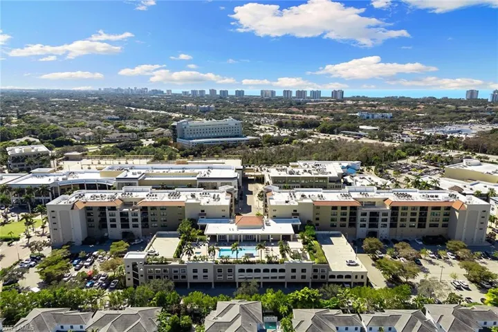 Bird's eye view of skyline