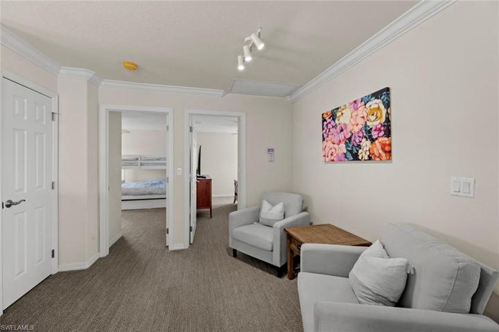 Loft w/linen closet behind door on left