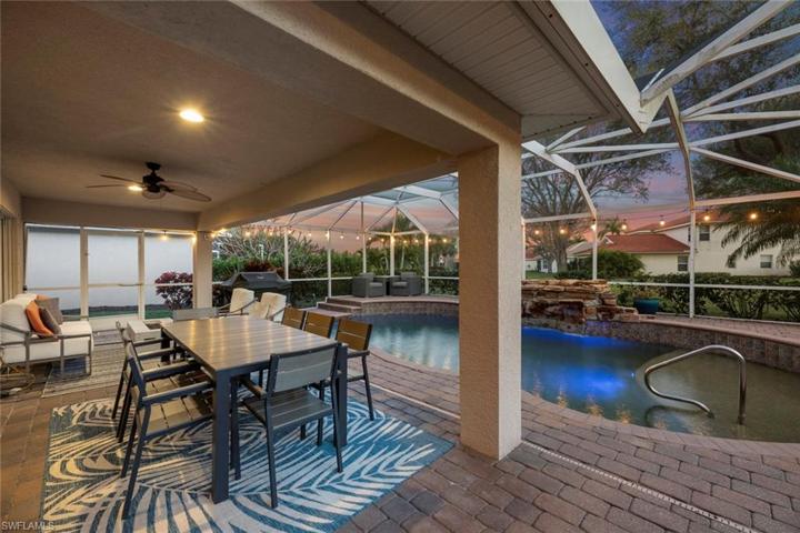 Pool at sunset