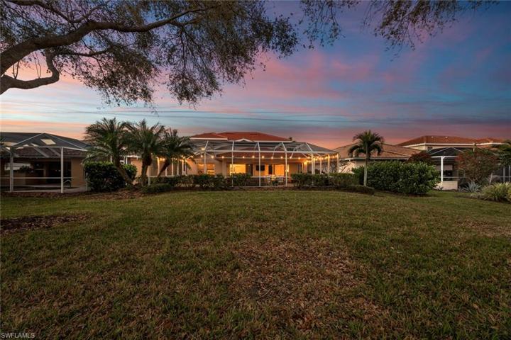 Rear of property at sunsest