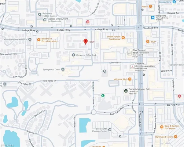 Map of immediate property location