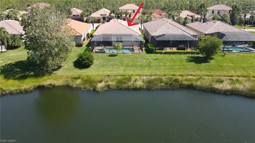 Aerial view of Rear of Home