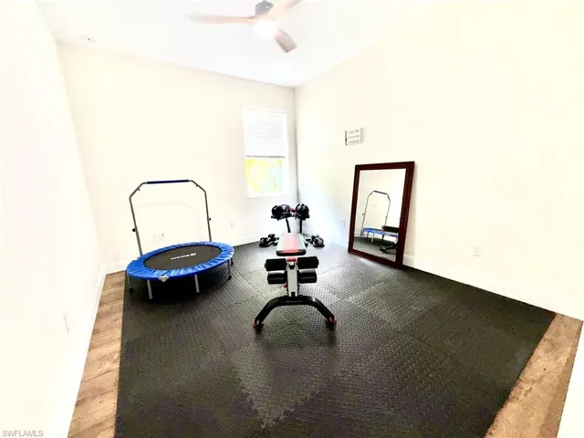 Guest Bedroom 2 used as an Exercise Room