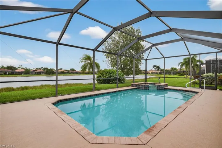 Pool and Spa with lake view