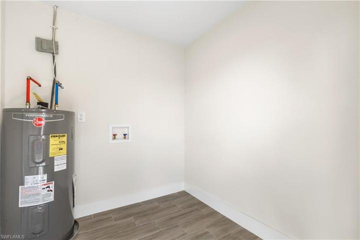 laundry + washer and dryer hook up