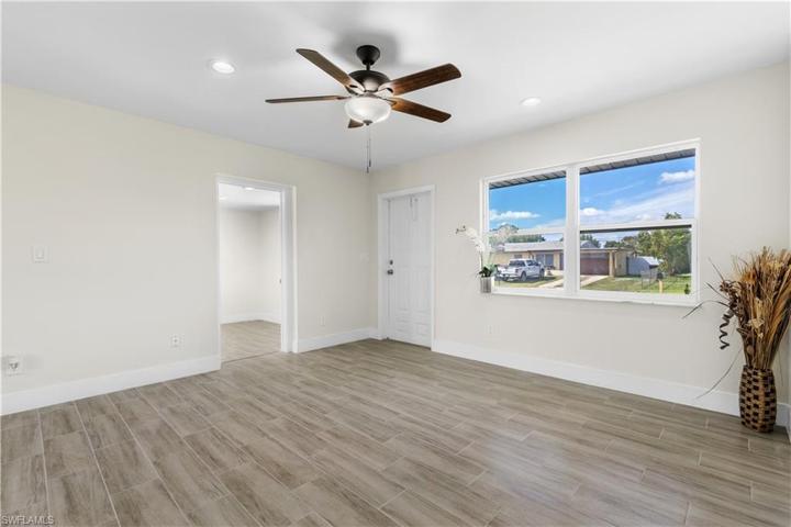 living room to the 4th bedroom
