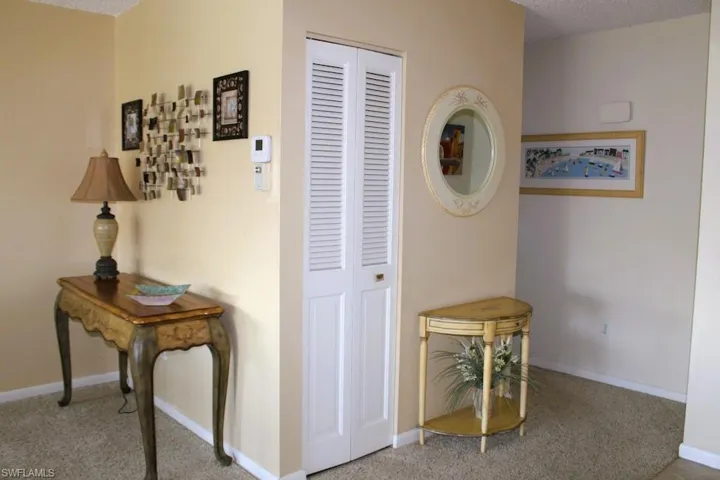 Hall with carpet floors